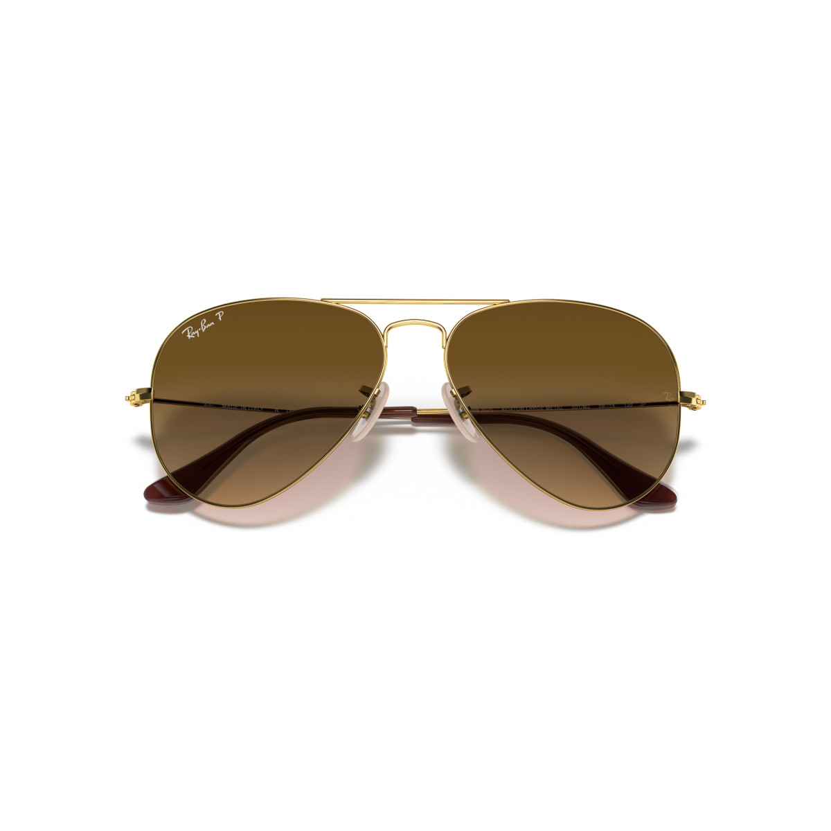 Ray-Ban Aviator Metal Large akiniai | Polarised | Arista Gold - Brown