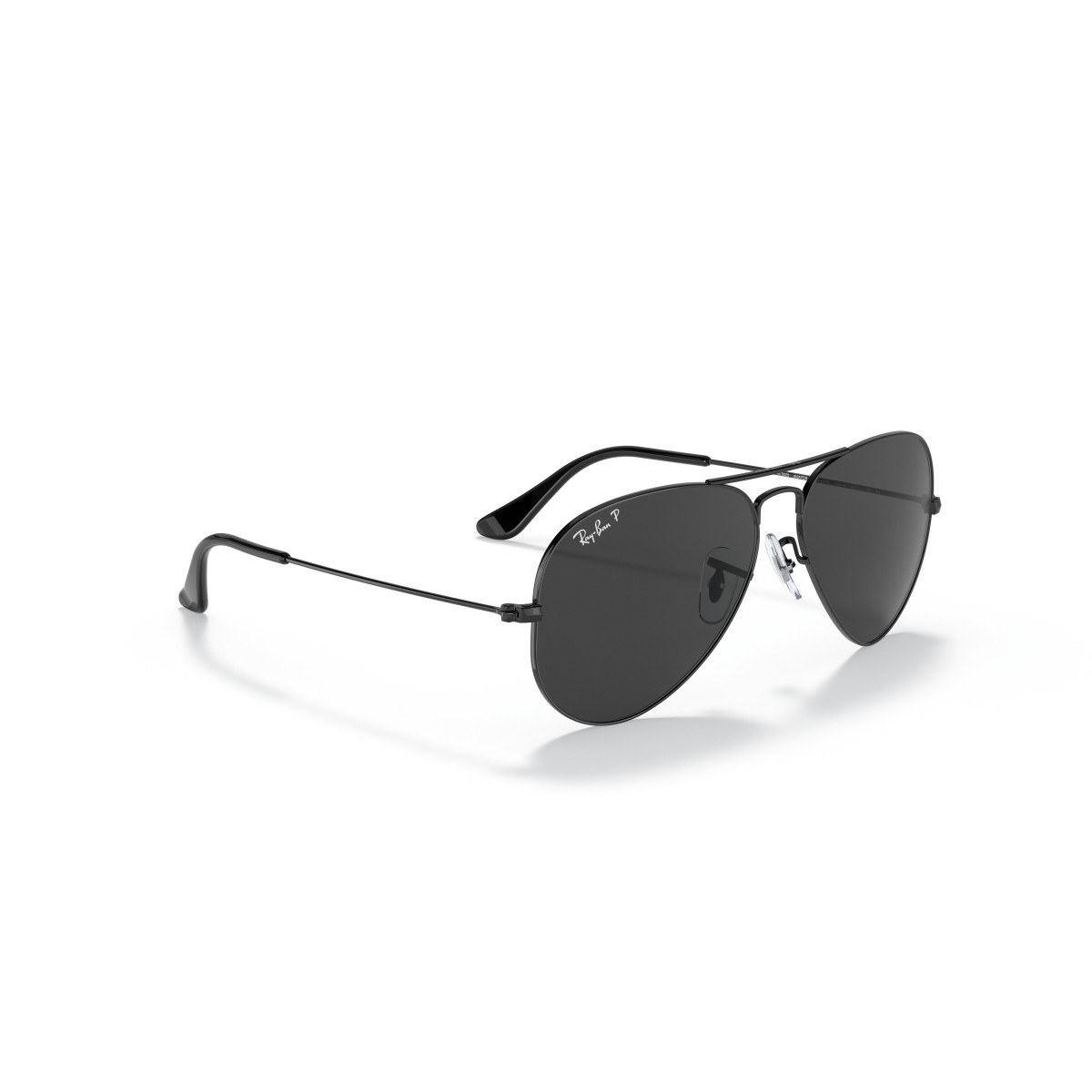 Ray-Ban Aviator Metal Large akiniai | Polarised | Black - Black