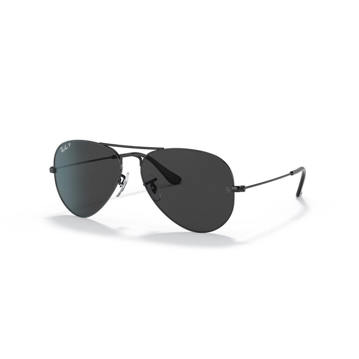 Ray-Ban Aviator Metal Large akiniai | Polarised | Black - Black