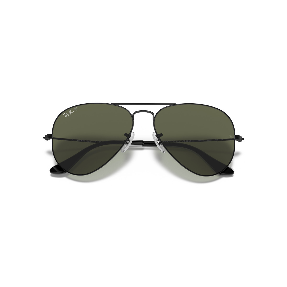 Ray-Ban Aviator Metal Large akiniai | Polarised | Black - G-15 Green