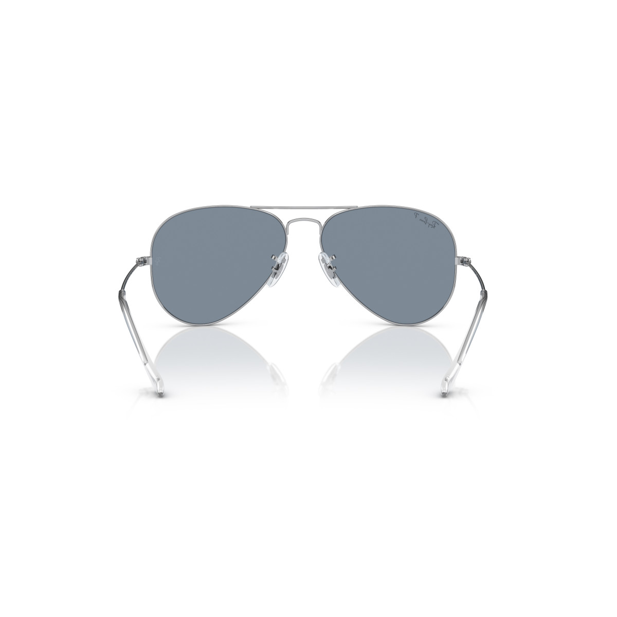Ray-Ban Aviator Metal Large akiniai | Polarized | Silver - Blue