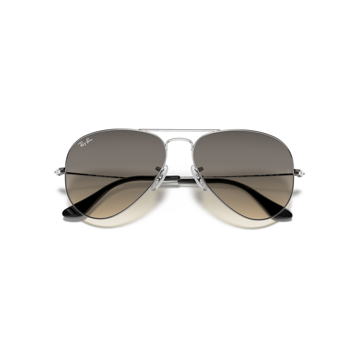 Ray-Ban Aviator Metal Large akiniai | Silver - Grey Gradient