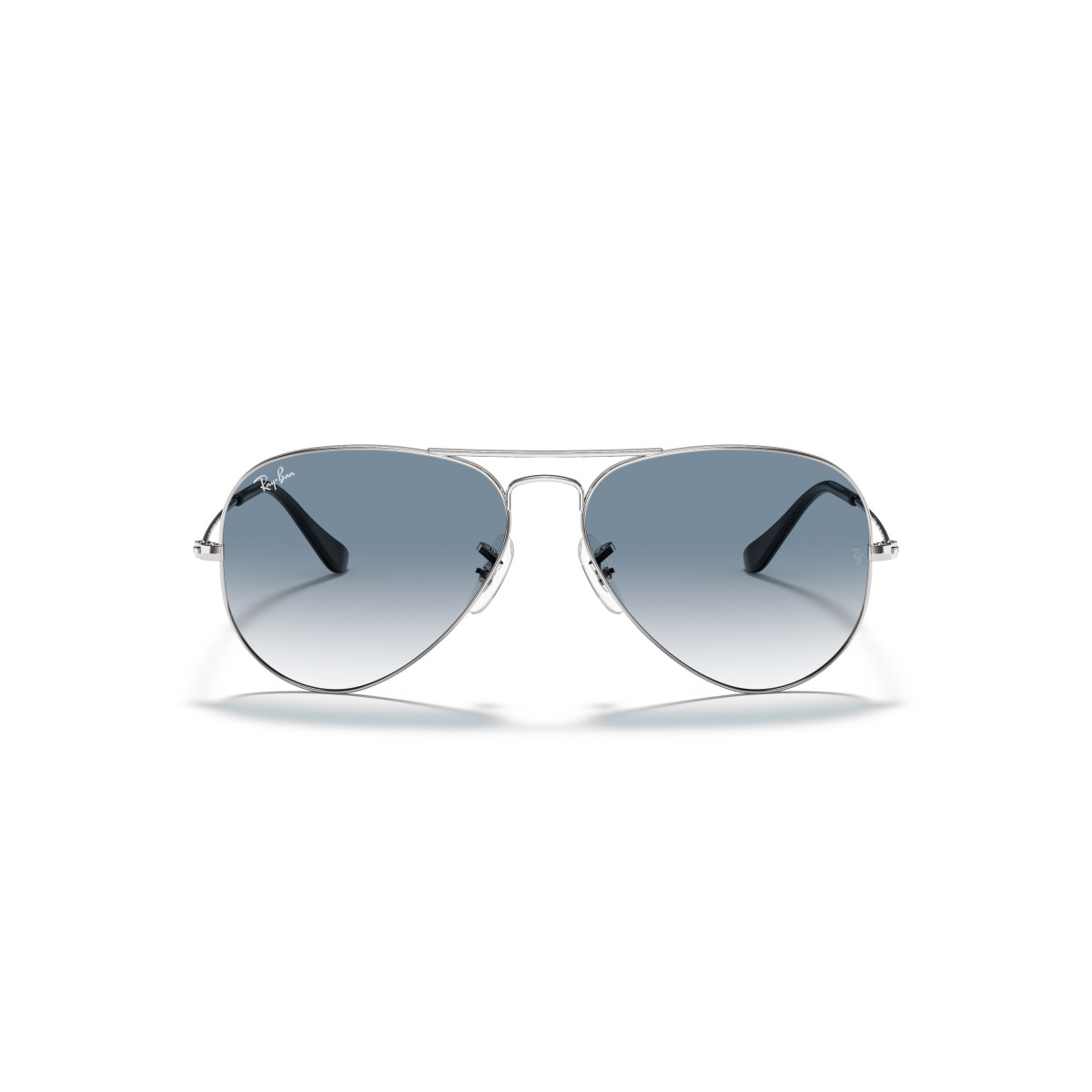 Ray-Ban Aviator Metal Large akiniai | Silver - Light Blue Gradient