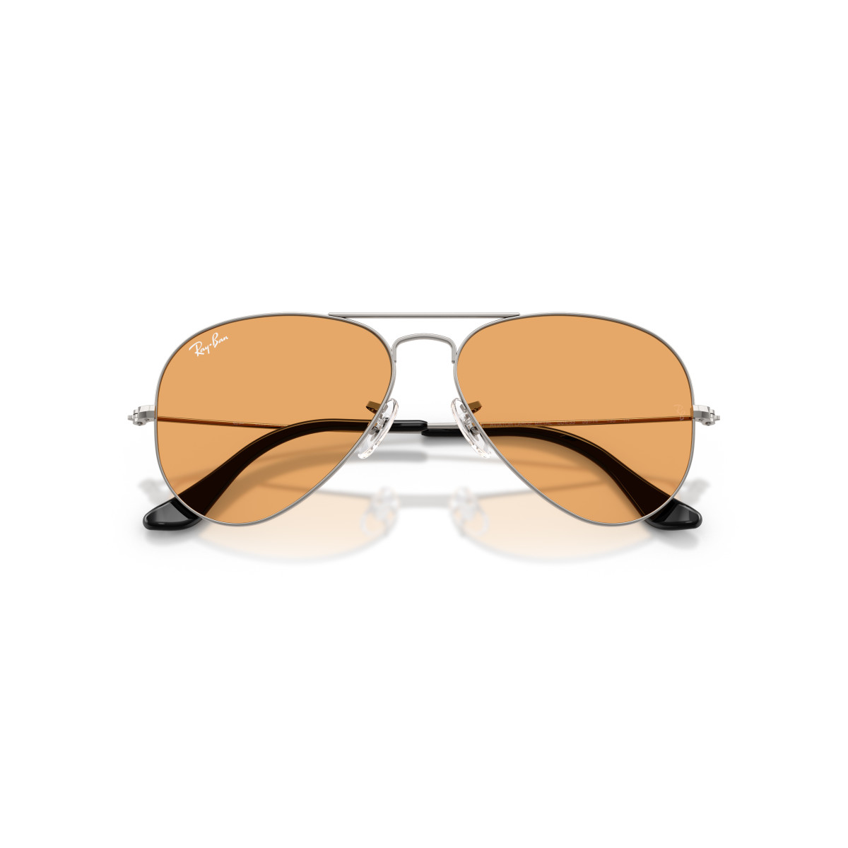 Ray-Ban Aviator Metal Large akiniai | Gunmetal - Orange