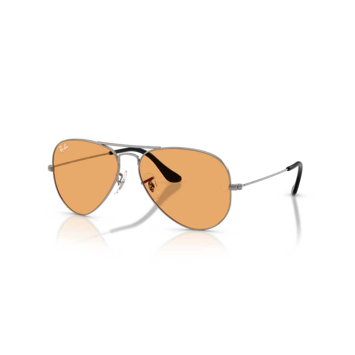 Ray-Ban Aviator Metal Large akiniai | Gunmetal - Orange