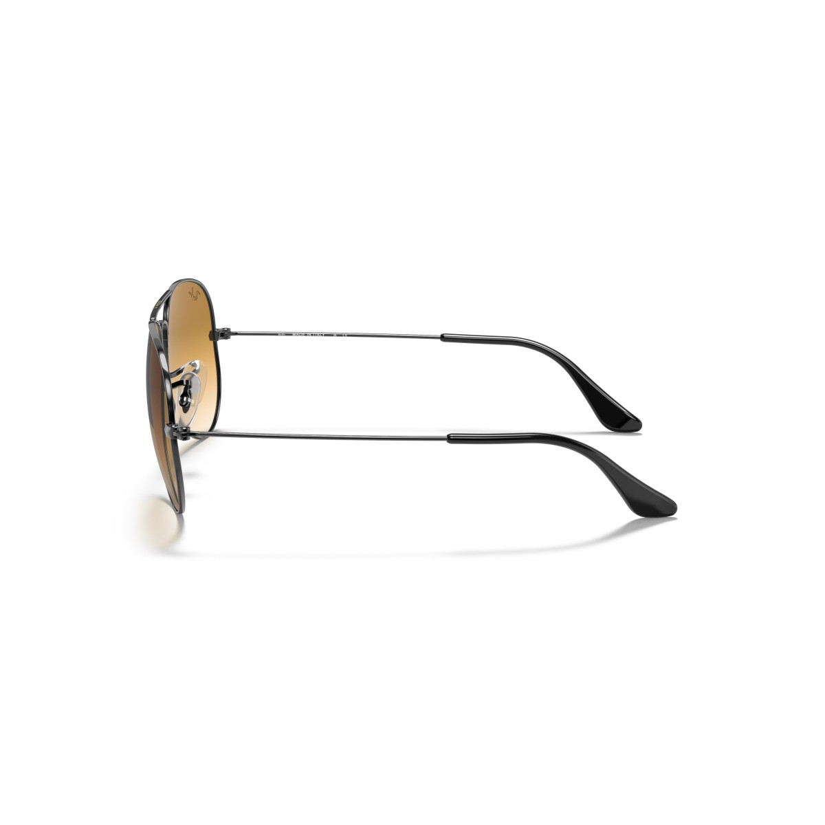 Ray-Ban Aviator Metal Large Sunglasses | Gunmetal - Light Brown Gradient
