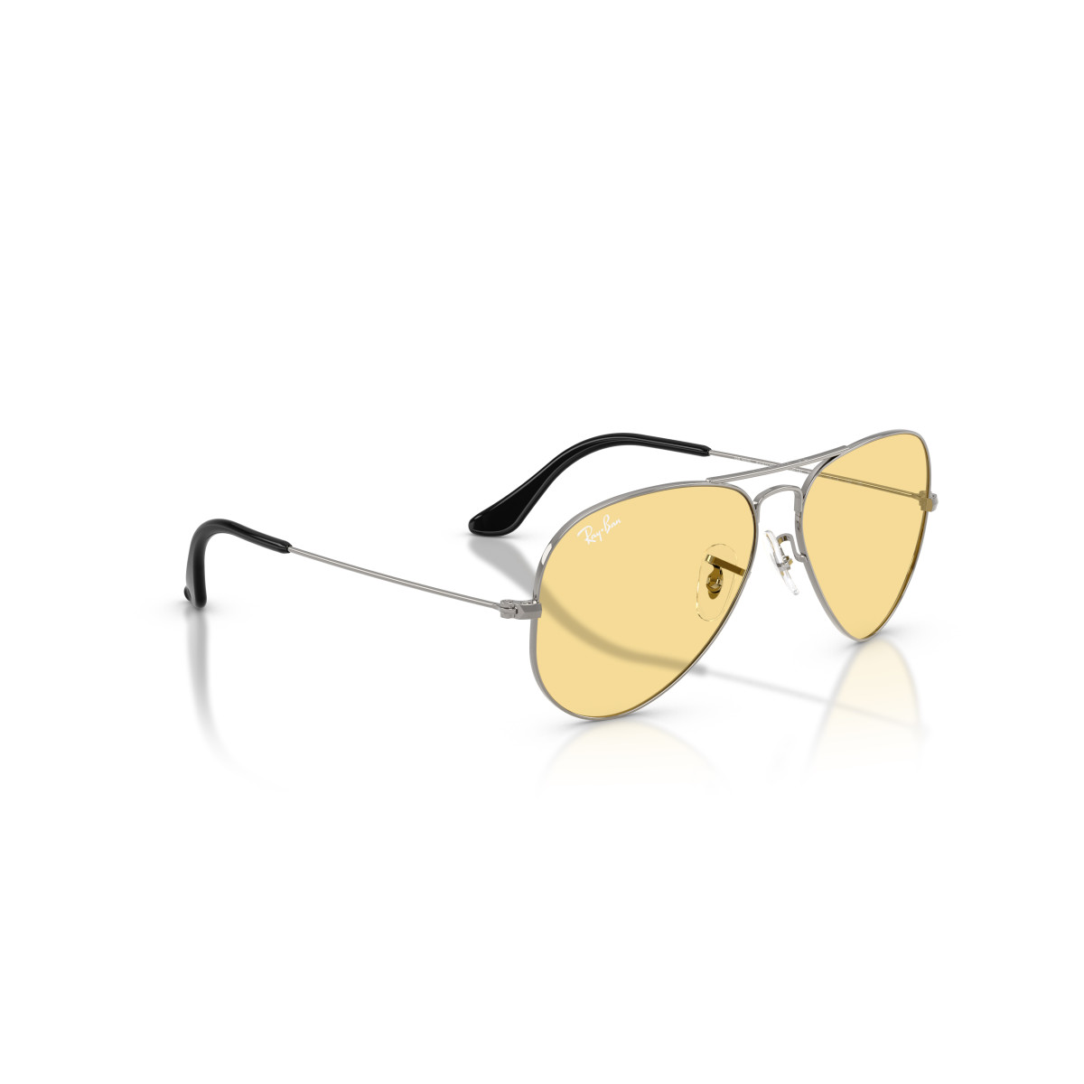 Ray-Ban Aviator Metal Large akiniai | Gunmetal - Yellow