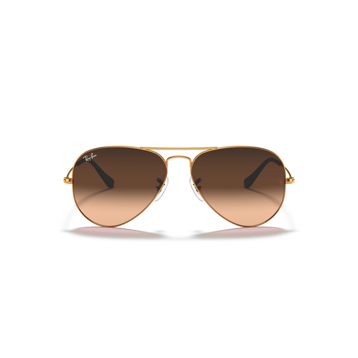 Ray-Ban Aviator Metal Large akiniai | Light Brown - Pink Brown