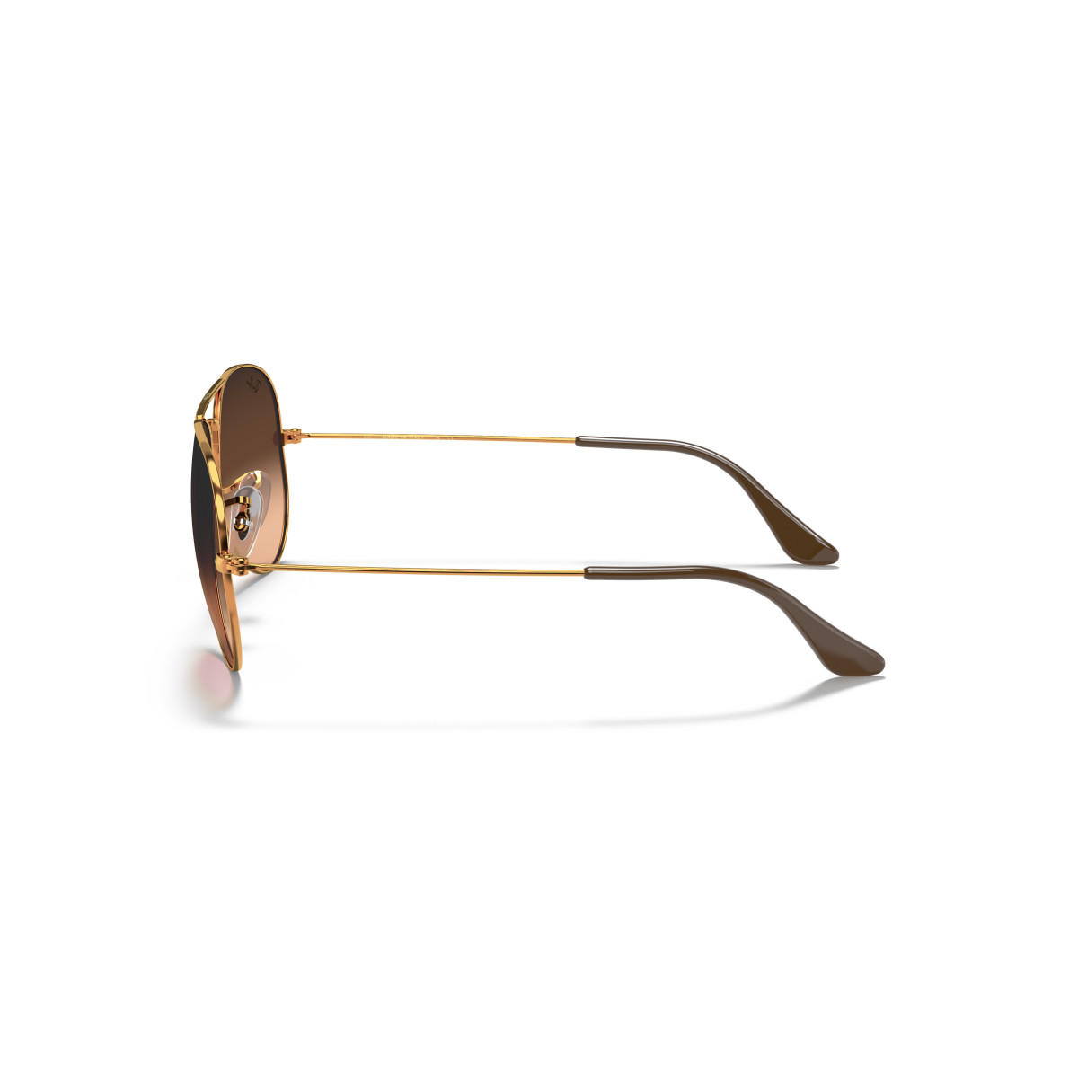 Ray-Ban Aviator Metal Large akiniai | Light Brown - Pink Brown