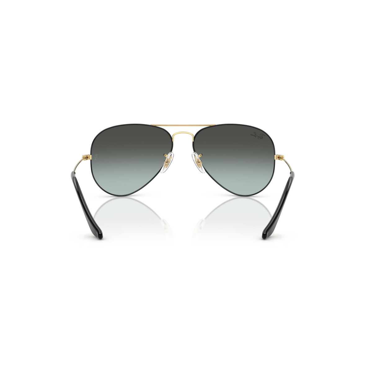 Ray-Ban Aviator Metal Large akiniai | Black On Arista - Blue Vintage Gradient