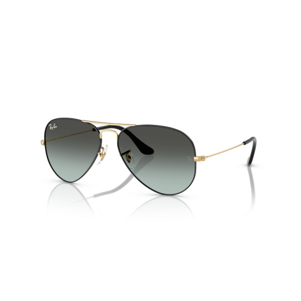 Ray-Ban Aviator Metal Large akiniai | Black On Arista - Blue Vintage Gradient