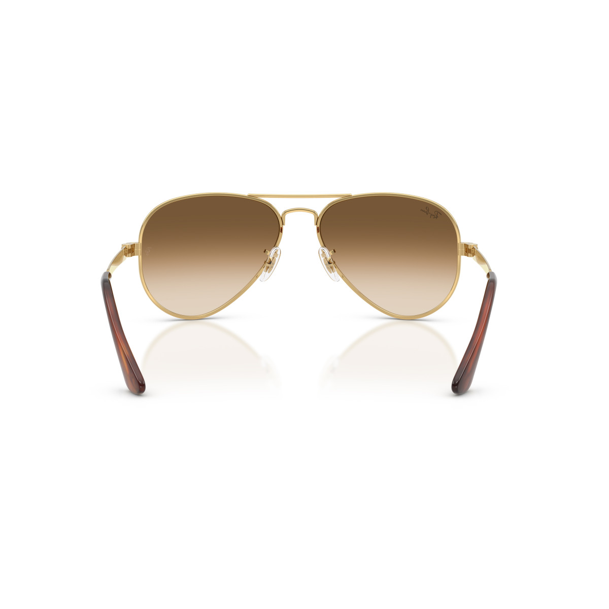 Ray-Ban Aviator Metal Max Sunglasses | Arista Gold - Clear Gradient Brown