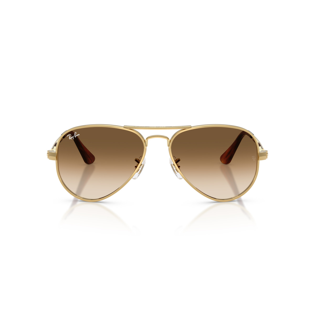 Ray-Ban Aviator Metal Max Sunglasses | Arista Gold - Clear Gradient Brown