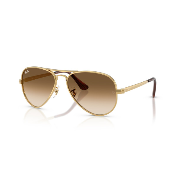 Ray-Ban Aviator Metal Max Sunglasses | Arista Gold - Clear Gradient Brown