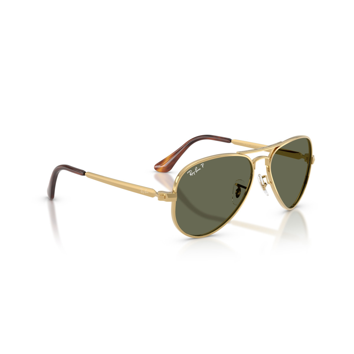 Ray-Ban Aviator Metal Max Sunglasses | Polarized | Arista Gold - Green
