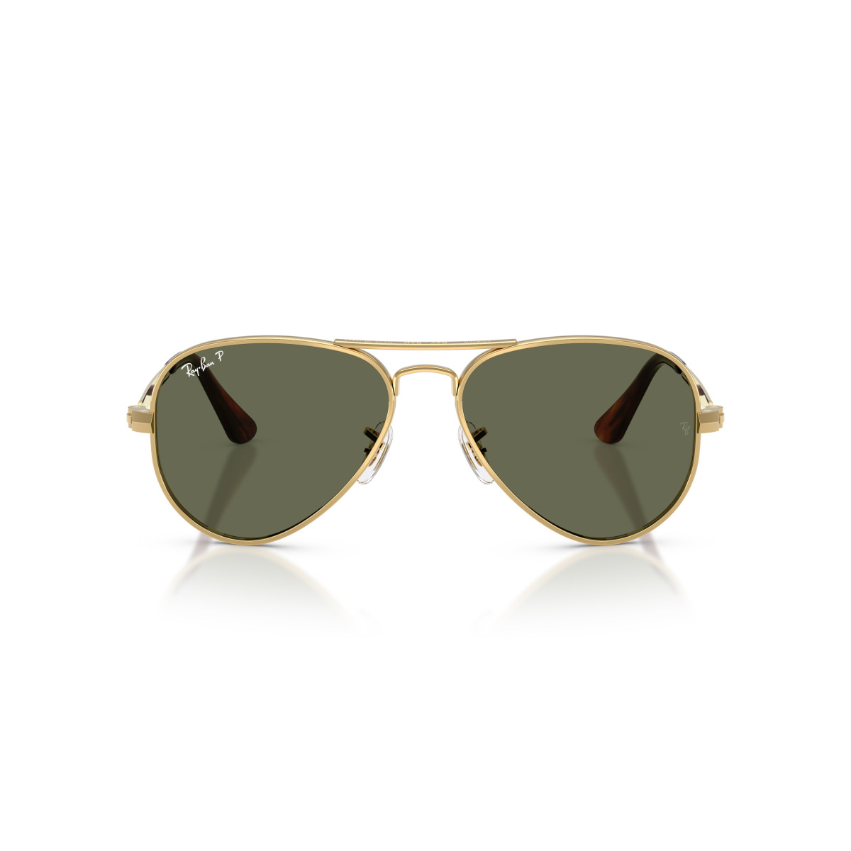 Ray-Ban Aviator Metal Max Sunglasses | Polarized | Arista Gold - Green