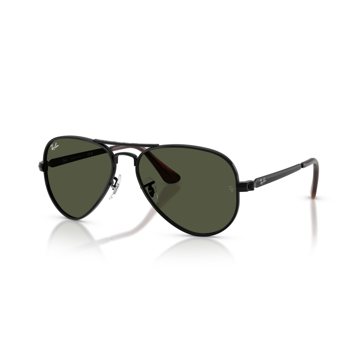Ray-Ban Aviator Metal Max Sunglasses | Black - Green