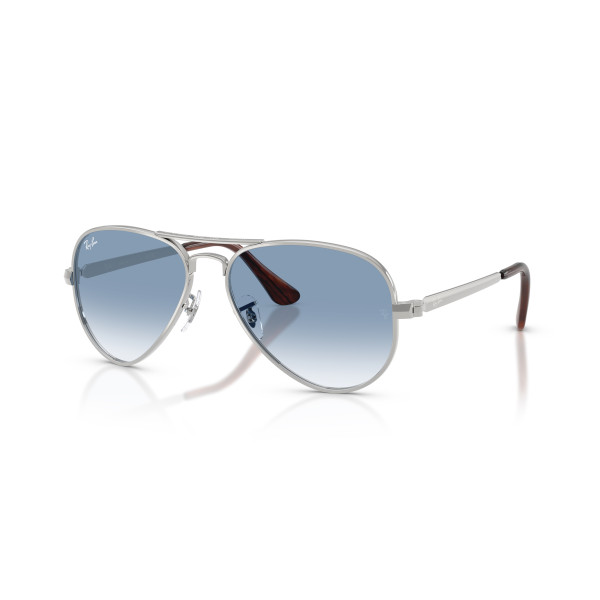 Ray-Ban Aviator Metal Max Sunglasses | Silver - Clear Gradient Blue