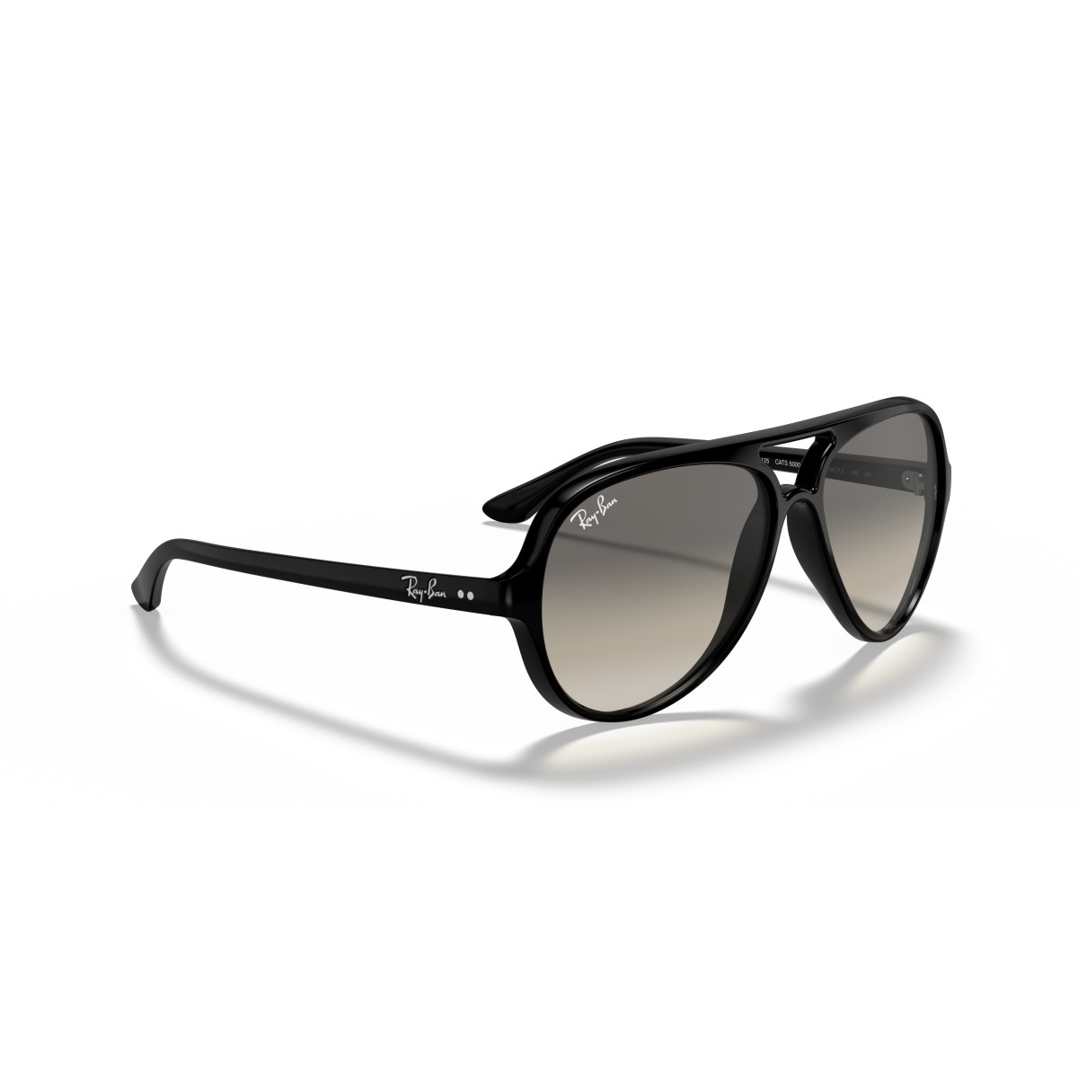 Ray-Ban Cats 5000 Classic akiniai | Black - Light Grey Gradient