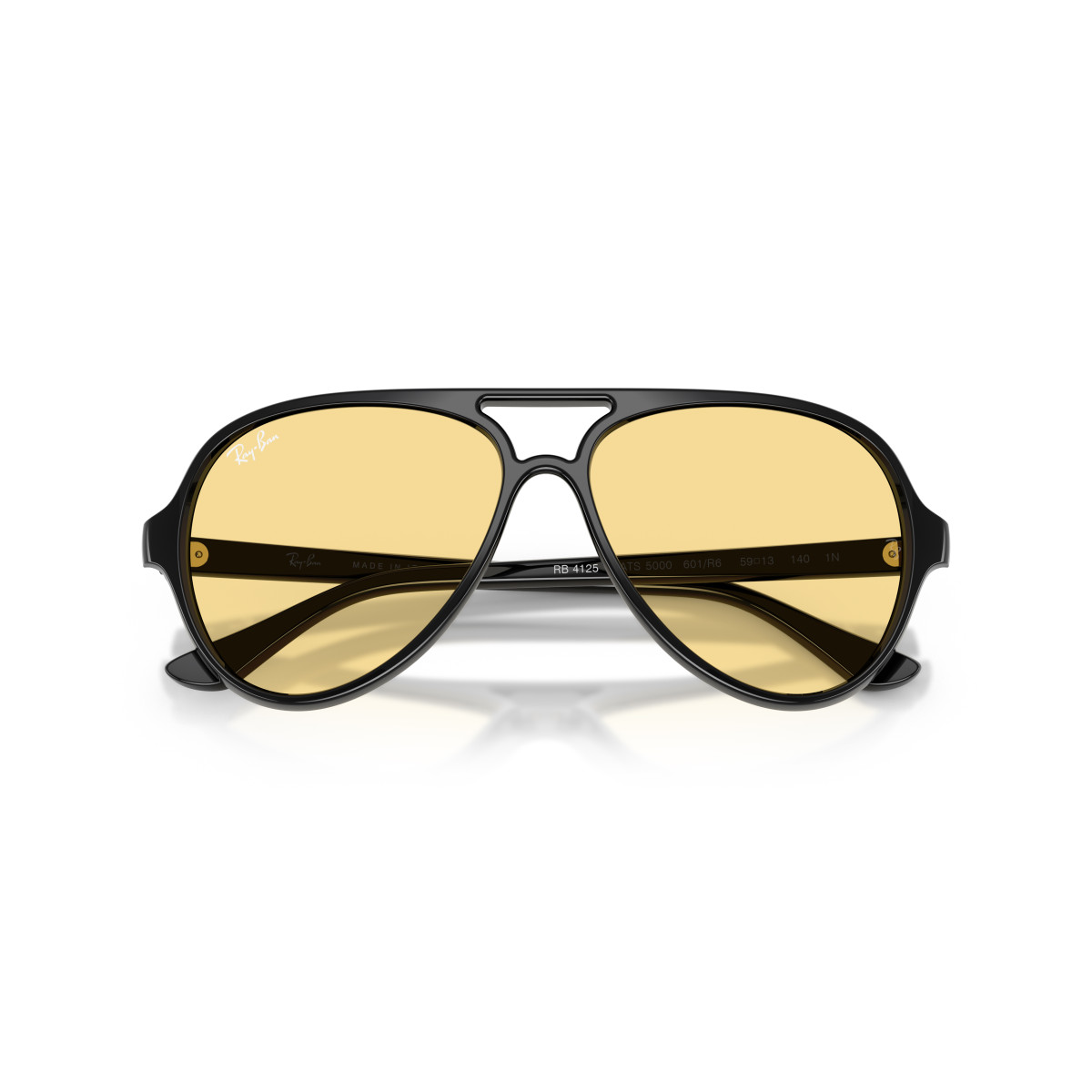 Ray-Ban Cats 5000 Classic akiniai | Black - Yellow