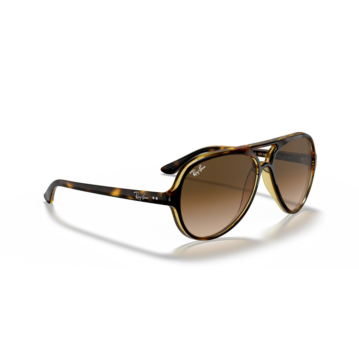 Ray-Ban Cats 5000 Classic akiniai | Light Havana - Light Brown Gradient