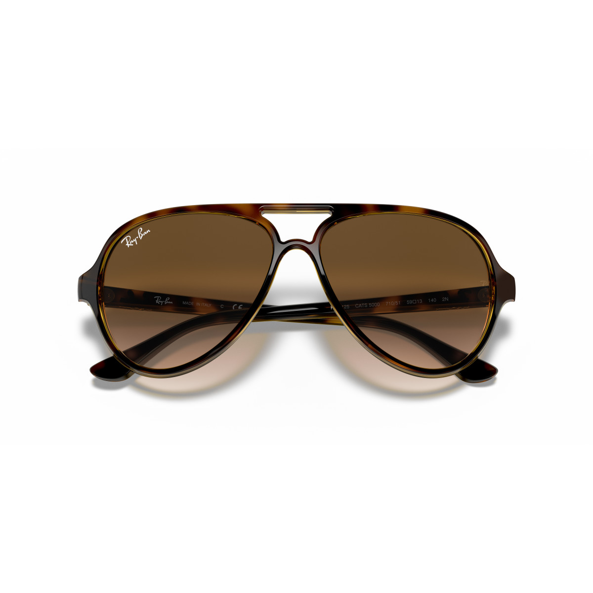Ray-Ban Cats 5000 Classic akiniai | Light Havana - Light Brown Gradient
