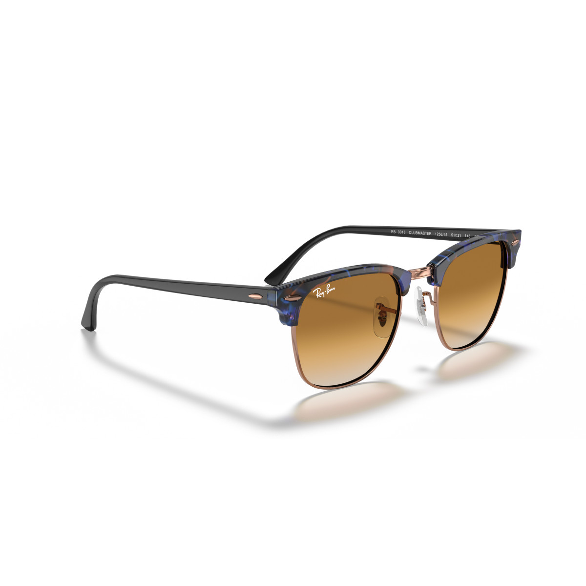 Ray-Ban Clubmaster Classic akiniai | Brown Blue - Light Brown Gradient