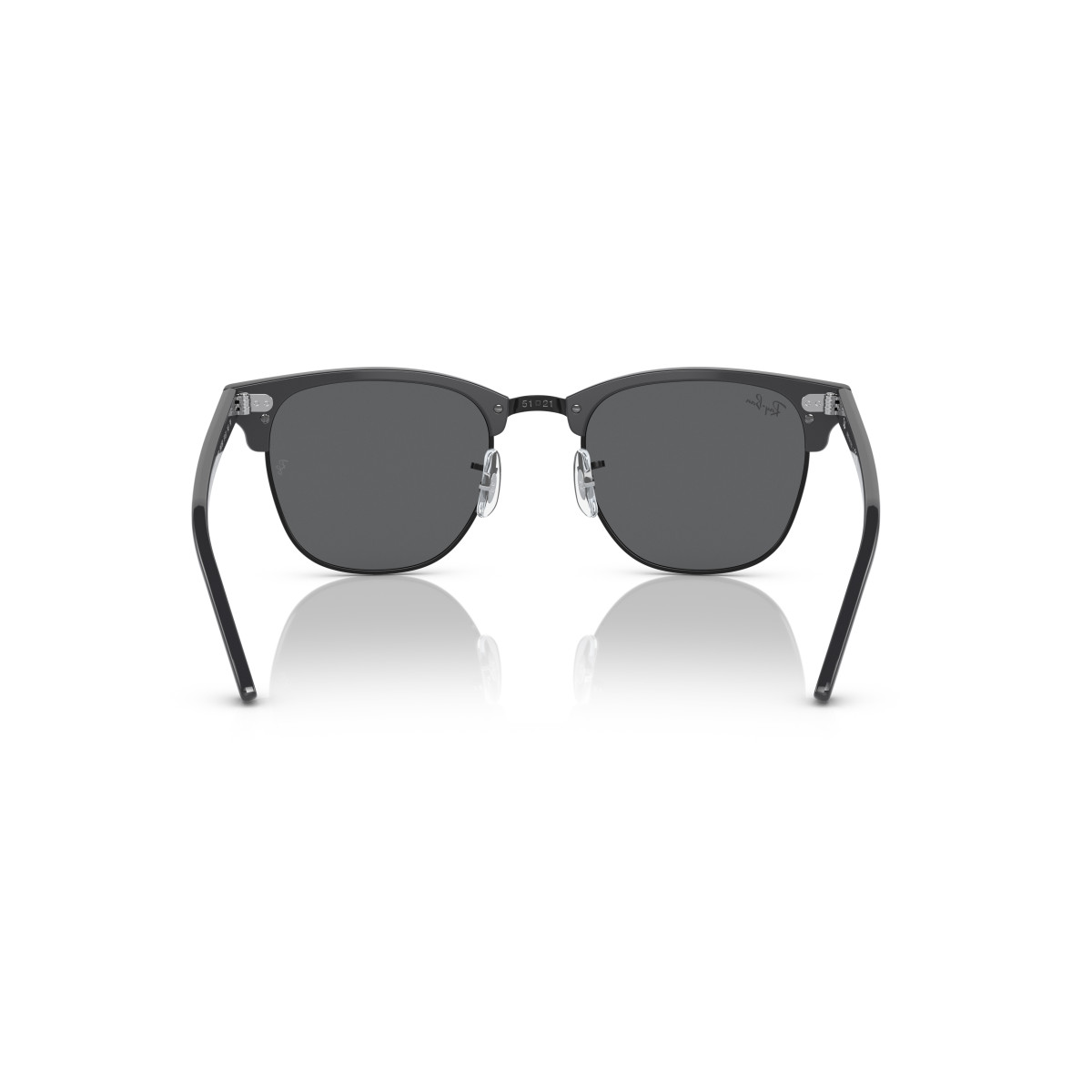 Ray-Ban Clubmaster Classic Sunglasses | Grey on Black - Dark Grey