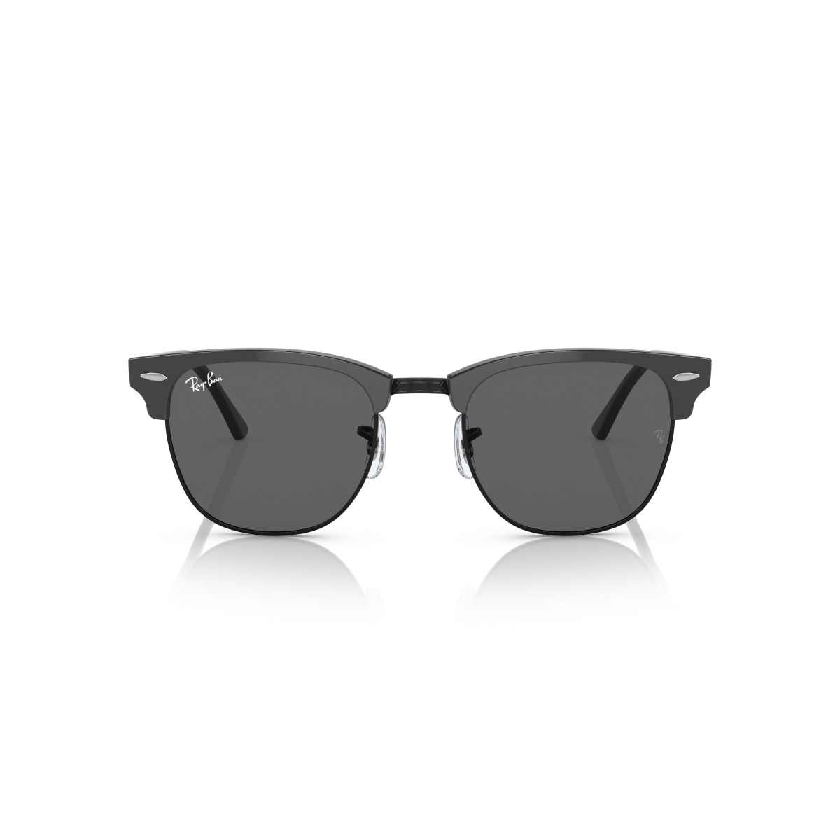 Ray-Ban Clubmaster Classic Sunglasses | Grey on Black - Dark Grey