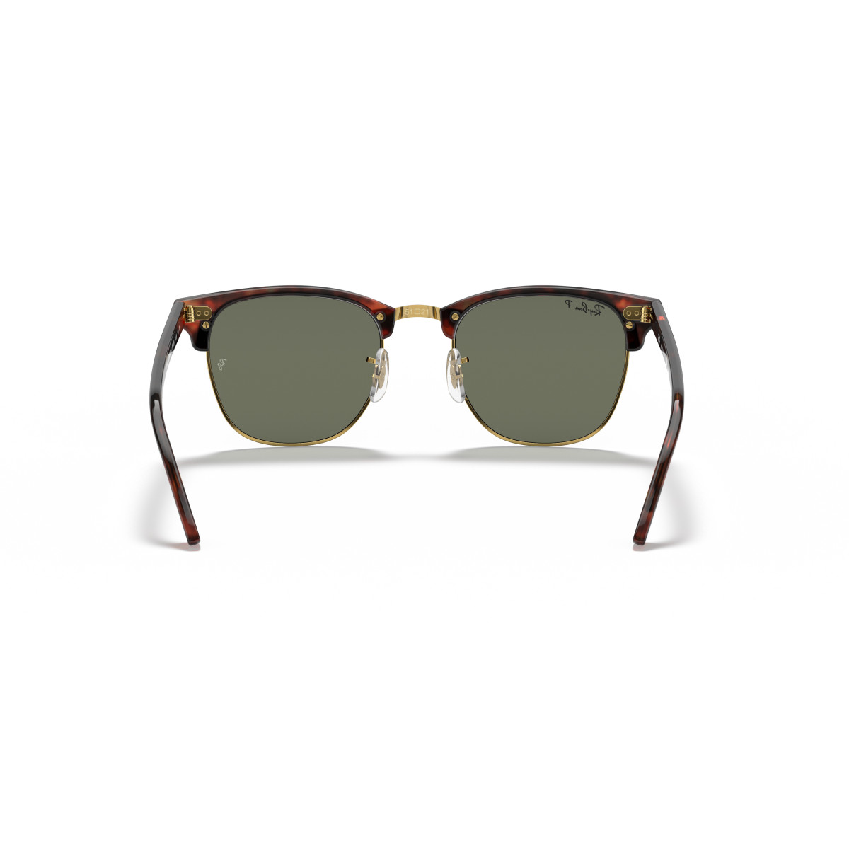 Ray-Ban Clubmaster Classic Sunglasses | Polarised | Tortoise On Gold - G-15 Green