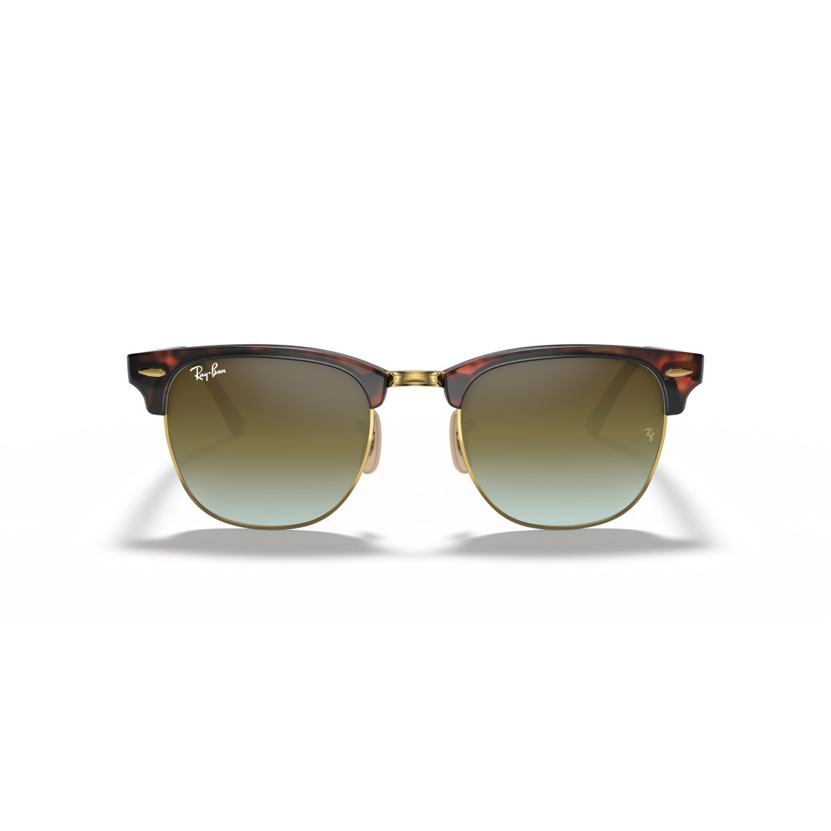 Ray-Ban Clubmaster Flash Lenses Sunglasses | Brown Blue - B-15 Brown