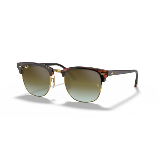 Ray-Ban Clubmaster Flash Lenses Sunglasses | Brown Blue - B-15 Brown