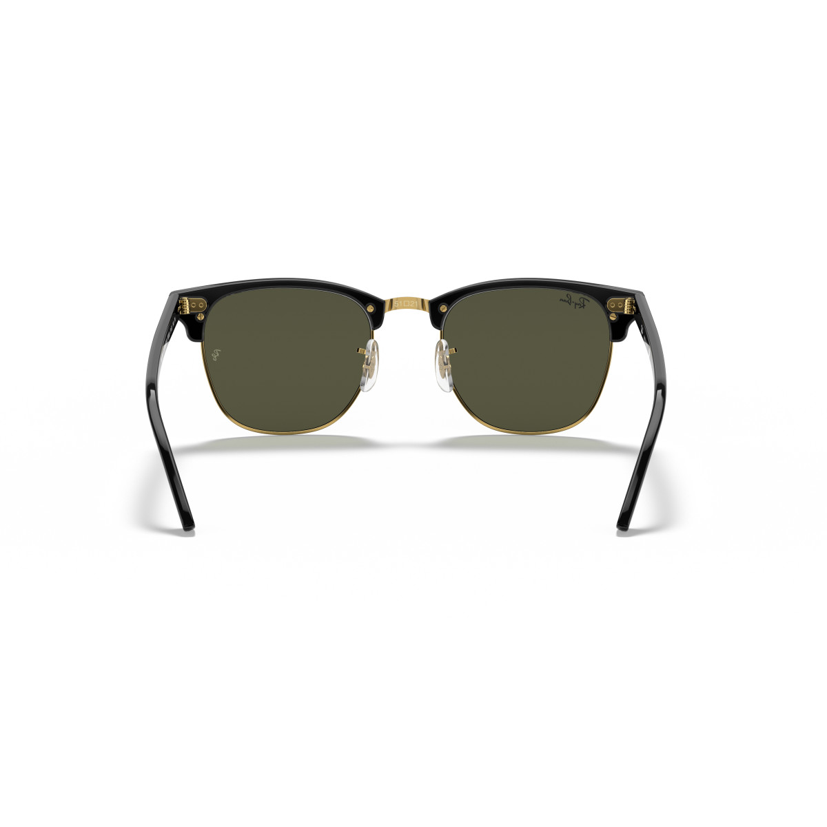 Ray-Ban Clubmaster Classic Sunglasses | Black On Gold - G-15 Green