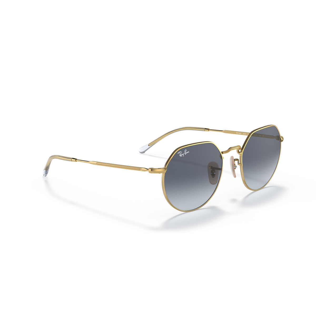 Ray-Ban Jack akiniai | Polished Arista Gold - Blue Grey