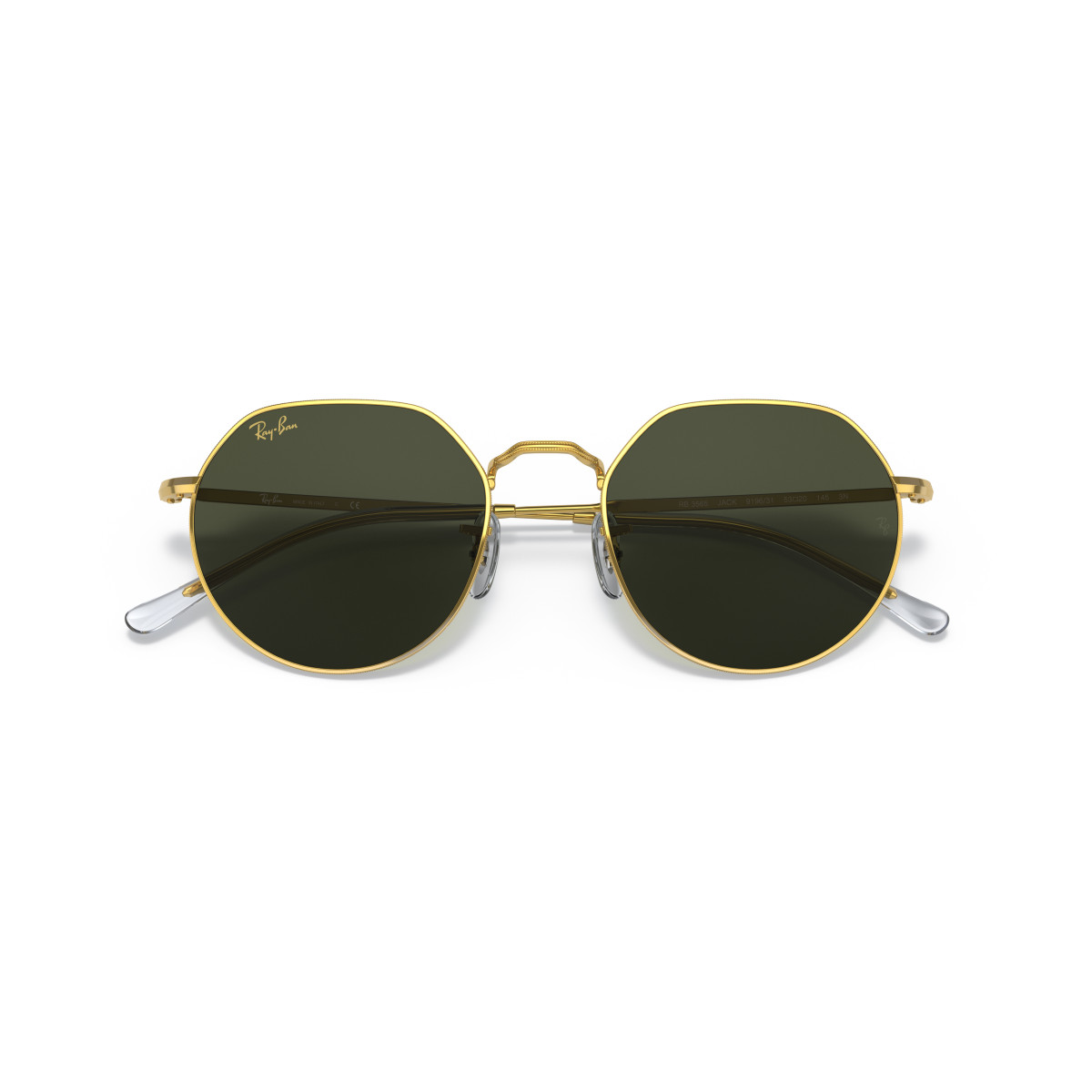 Ray-Ban Jack akiniai | Gold - Green