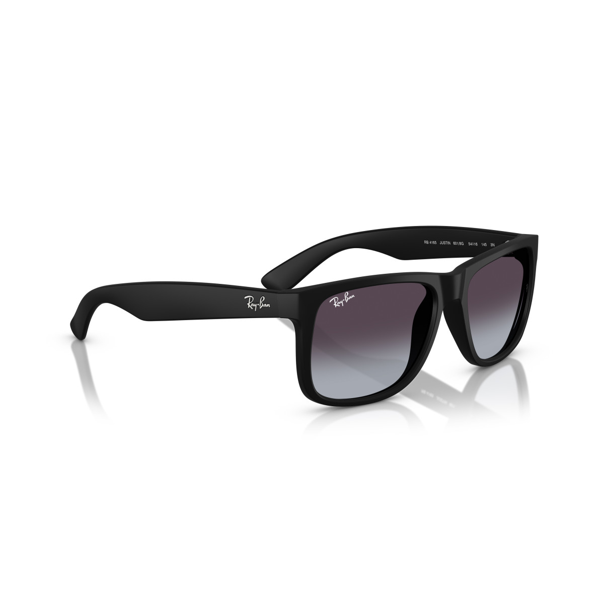Ray-Ban Justin Classic akiniai | Rubber Black - Dark Grey