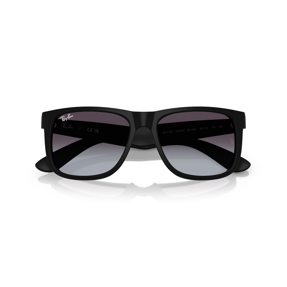 Ray-Ban Justin Classic akiniai | Rubber Black - Dark Grey