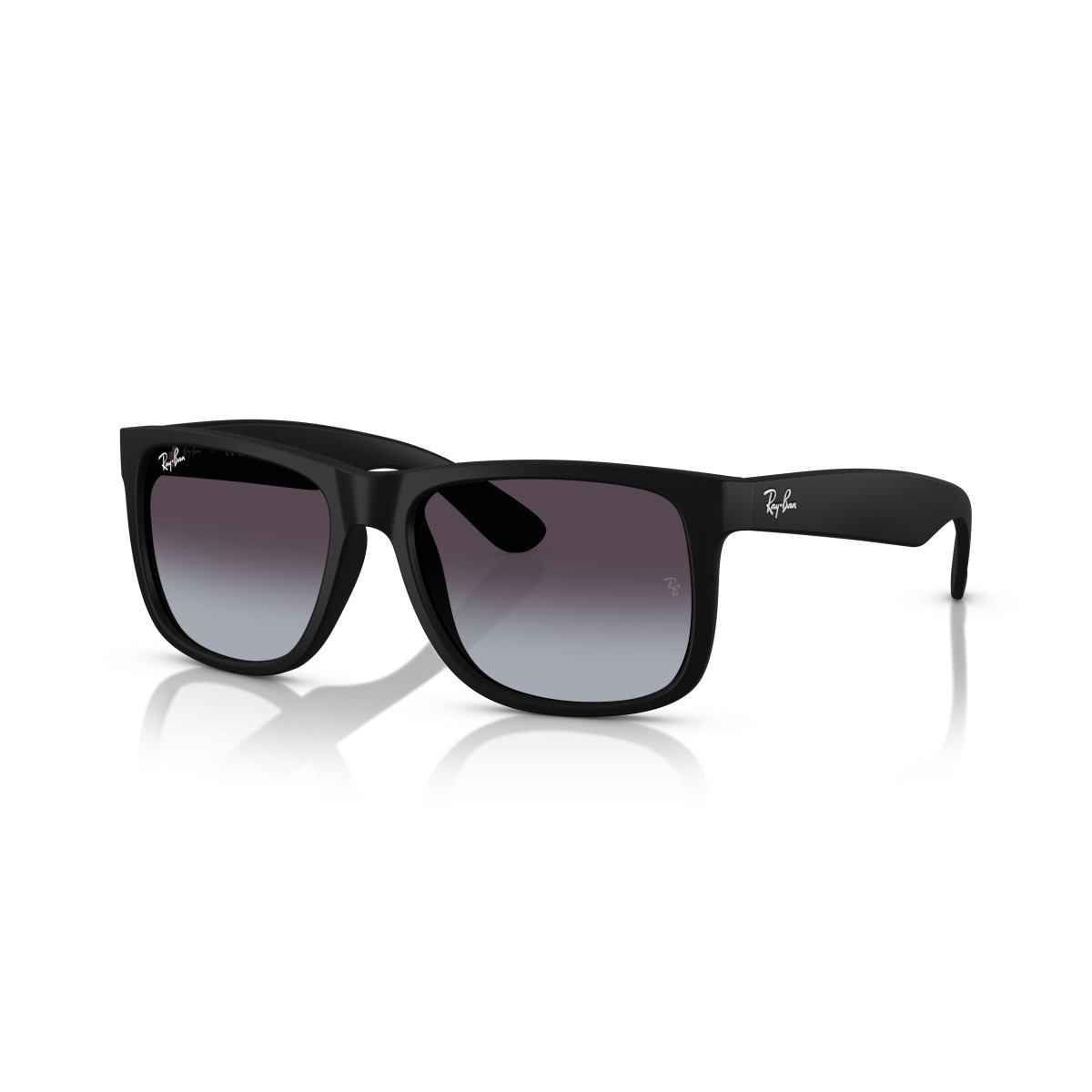 Ray-Ban Justin Classic akiniai | Rubber Black - Dark Grey