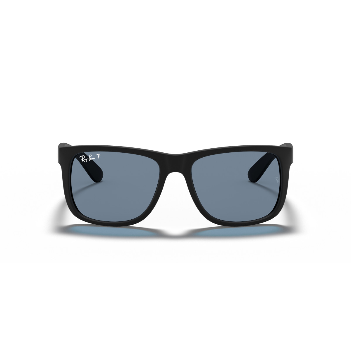 Ray-Ban Justin Classic akiniai | Polarized | Rubber Black - Dark Blue