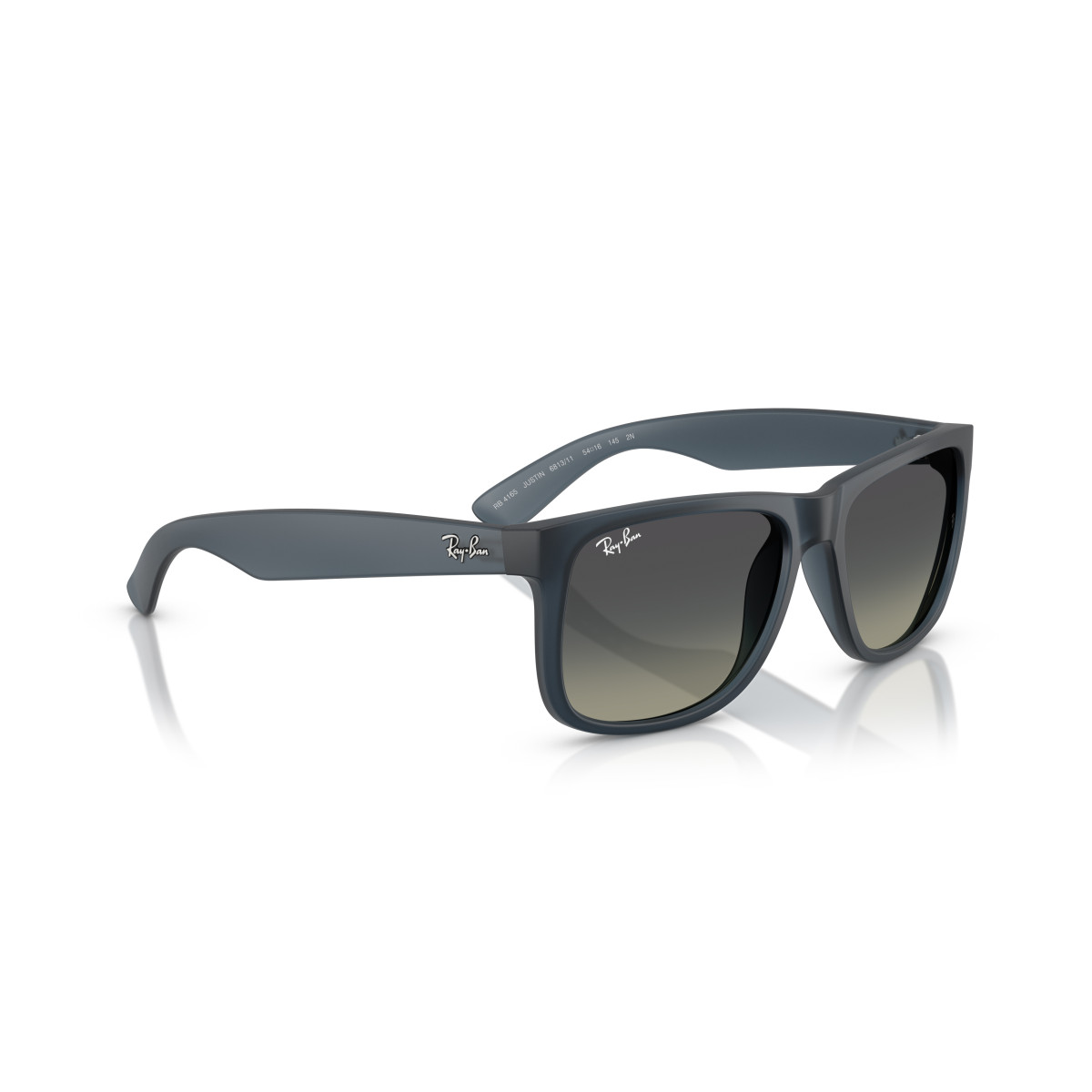 Ray-Ban Justin Classic akiniai | Rubber Blue - Gradient Grey