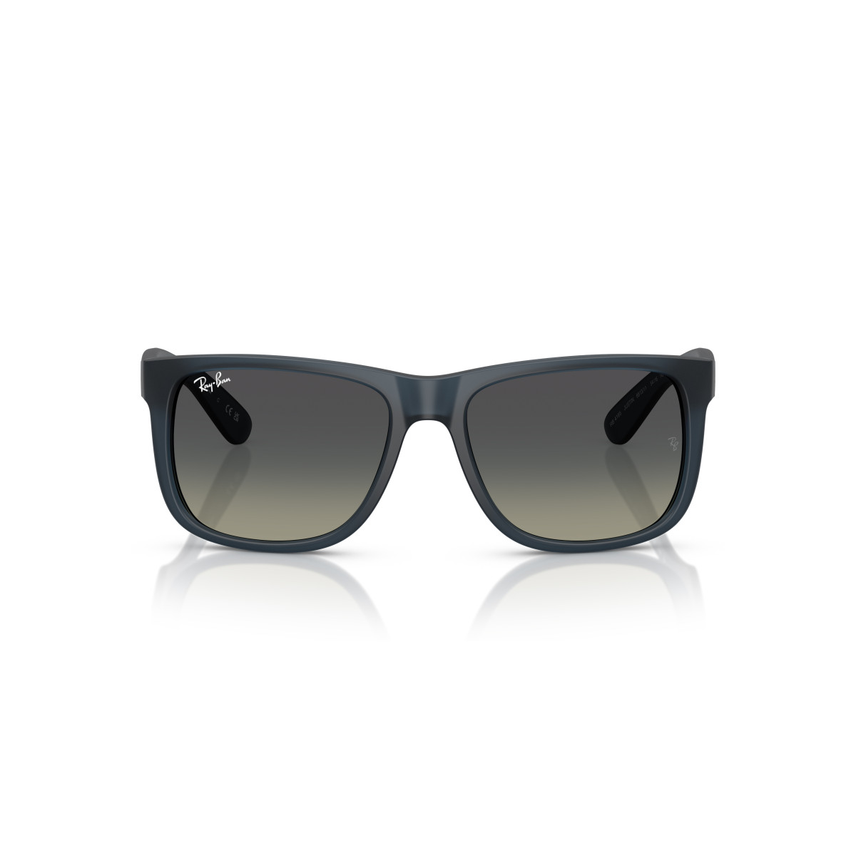 Ray-Ban Justin Classic akiniai | Rubber Blue - Gradient Grey