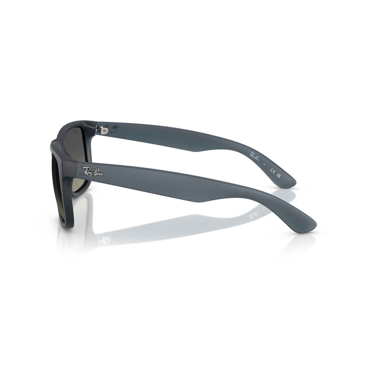 Ray-Ban Justin Classic akiniai | Rubber Blue - Gradient Grey