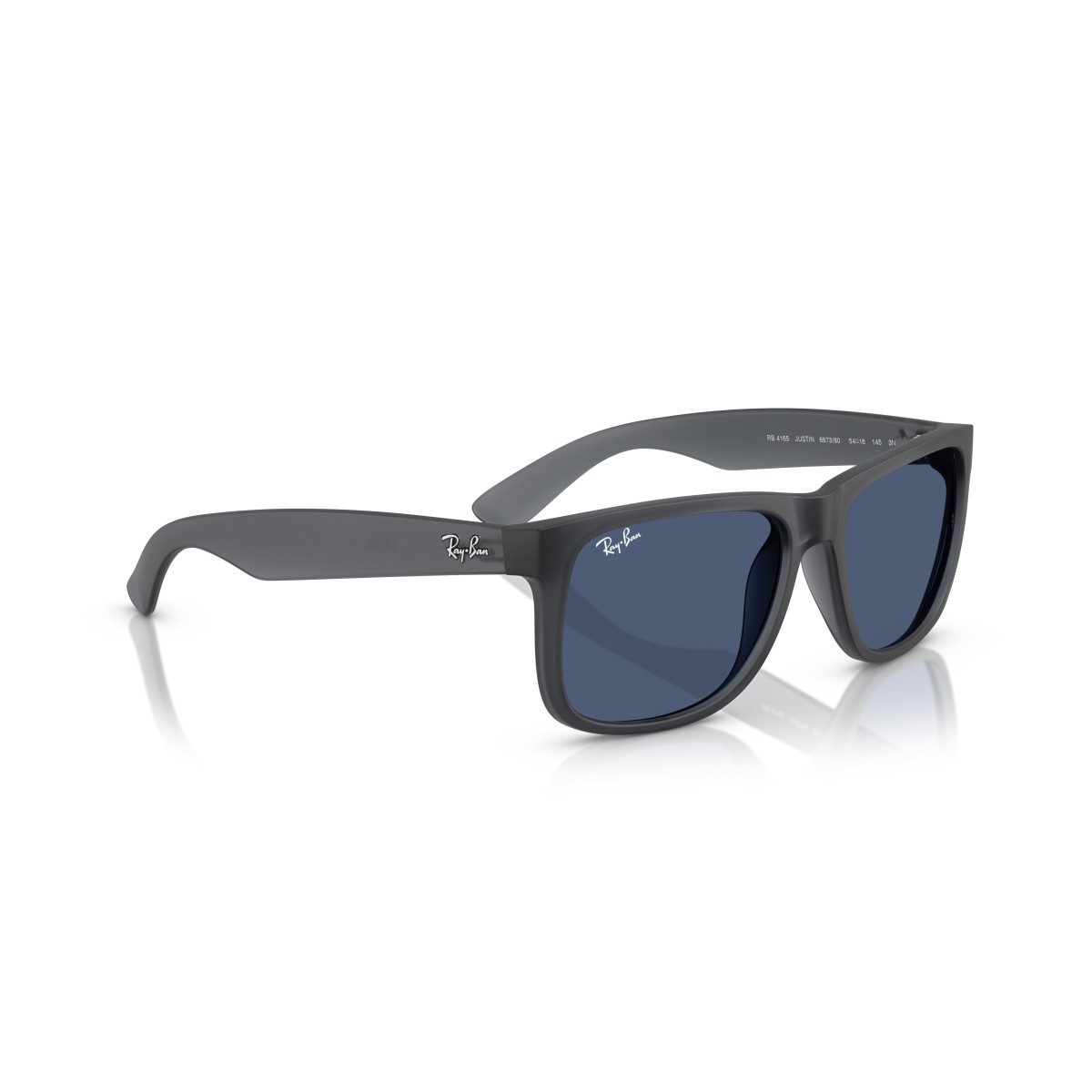 Ray-Ban Justin Classic Sunglasses | Opal Grey - Dark Blue