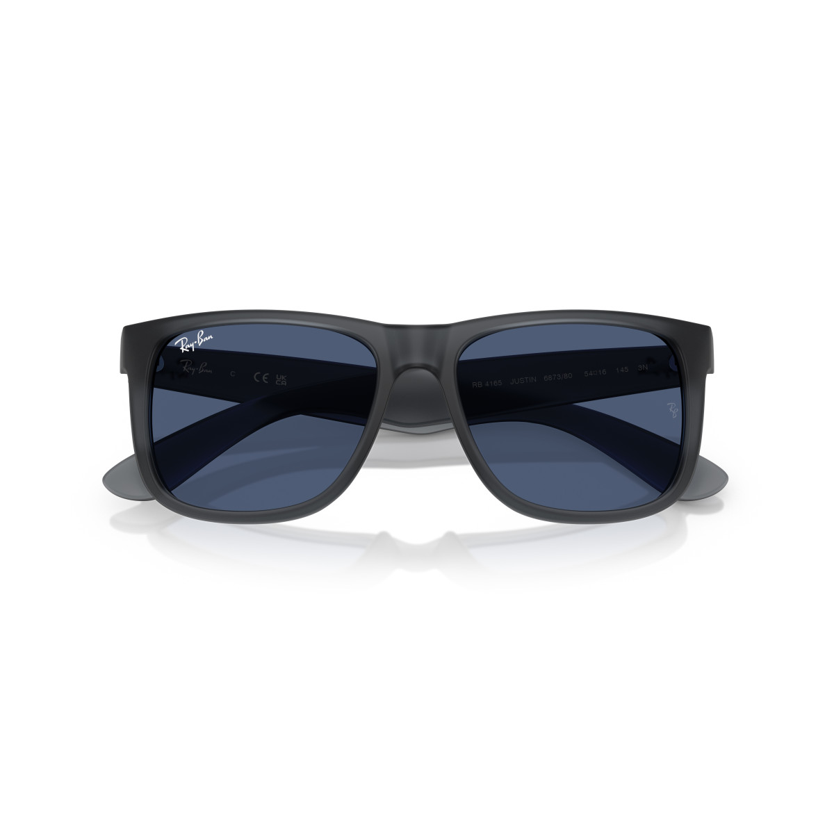 Ray-Ban Justin Classic Sunglasses | Opal Grey - Dark Blue