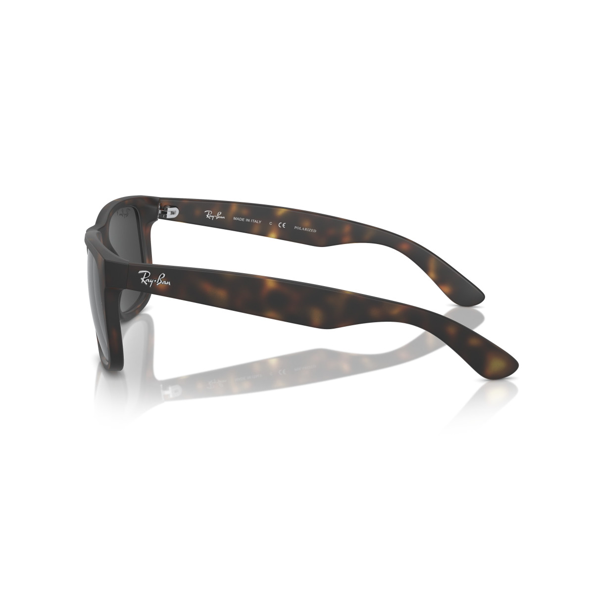 Ray-Ban Justin Classic akiniai | Polarized | Havana - Dark Grey