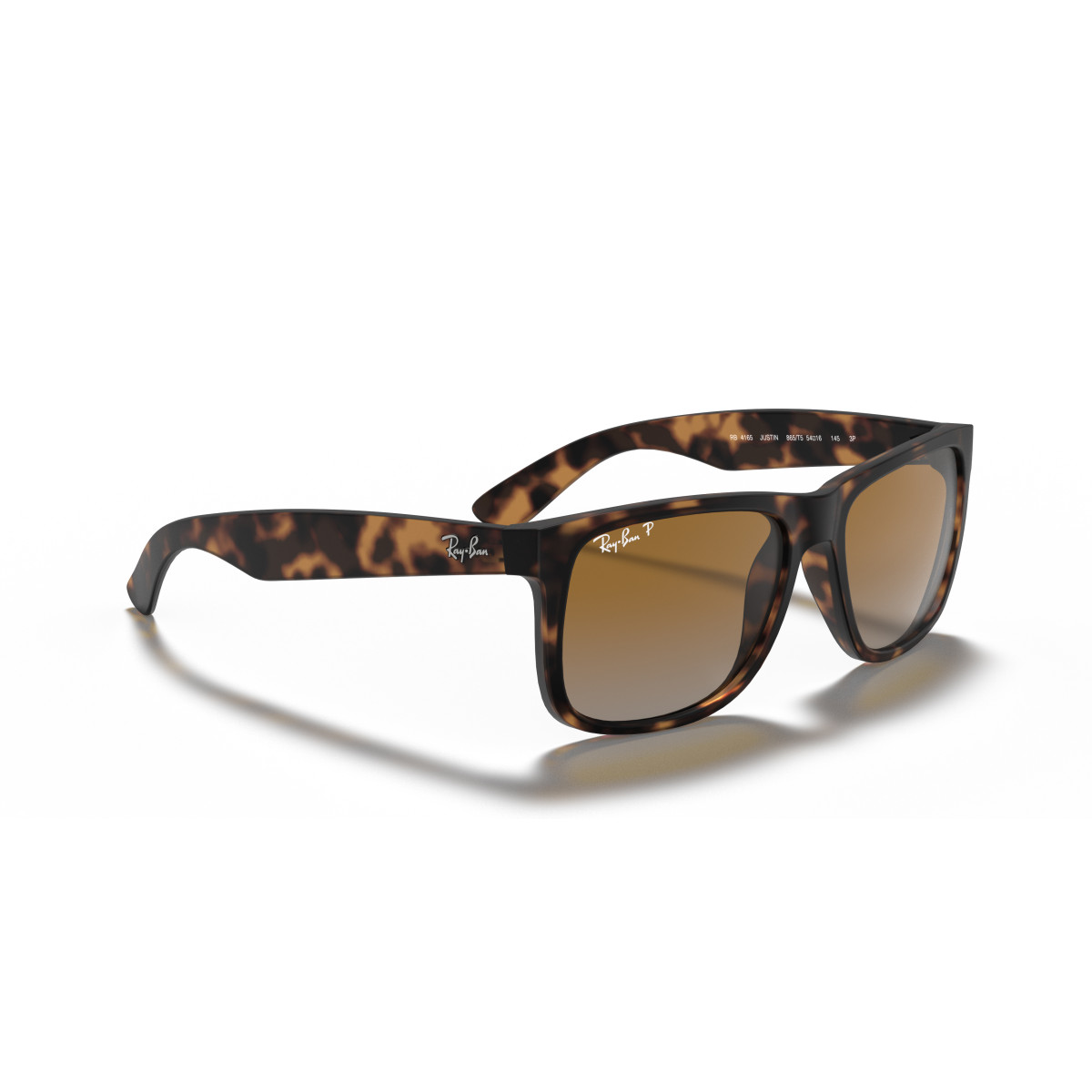 Ray-Ban Justin Classic akiniai | Polarized | Havana - Brown Grey