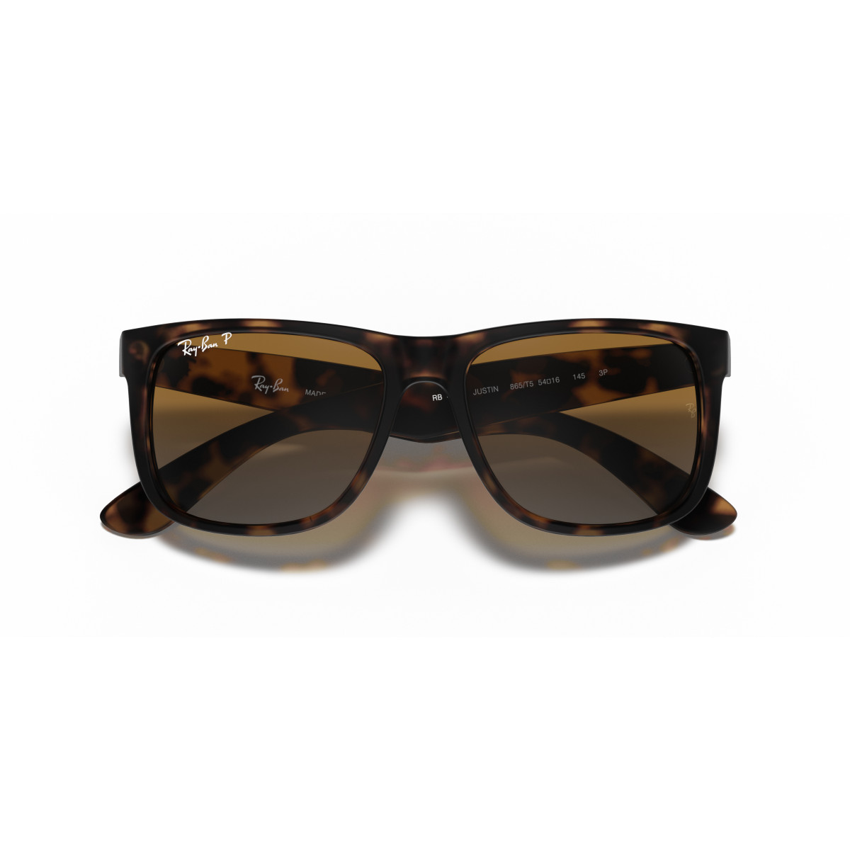 Ray-Ban Justin Classic akiniai | Polarized | Havana - Brown Grey
