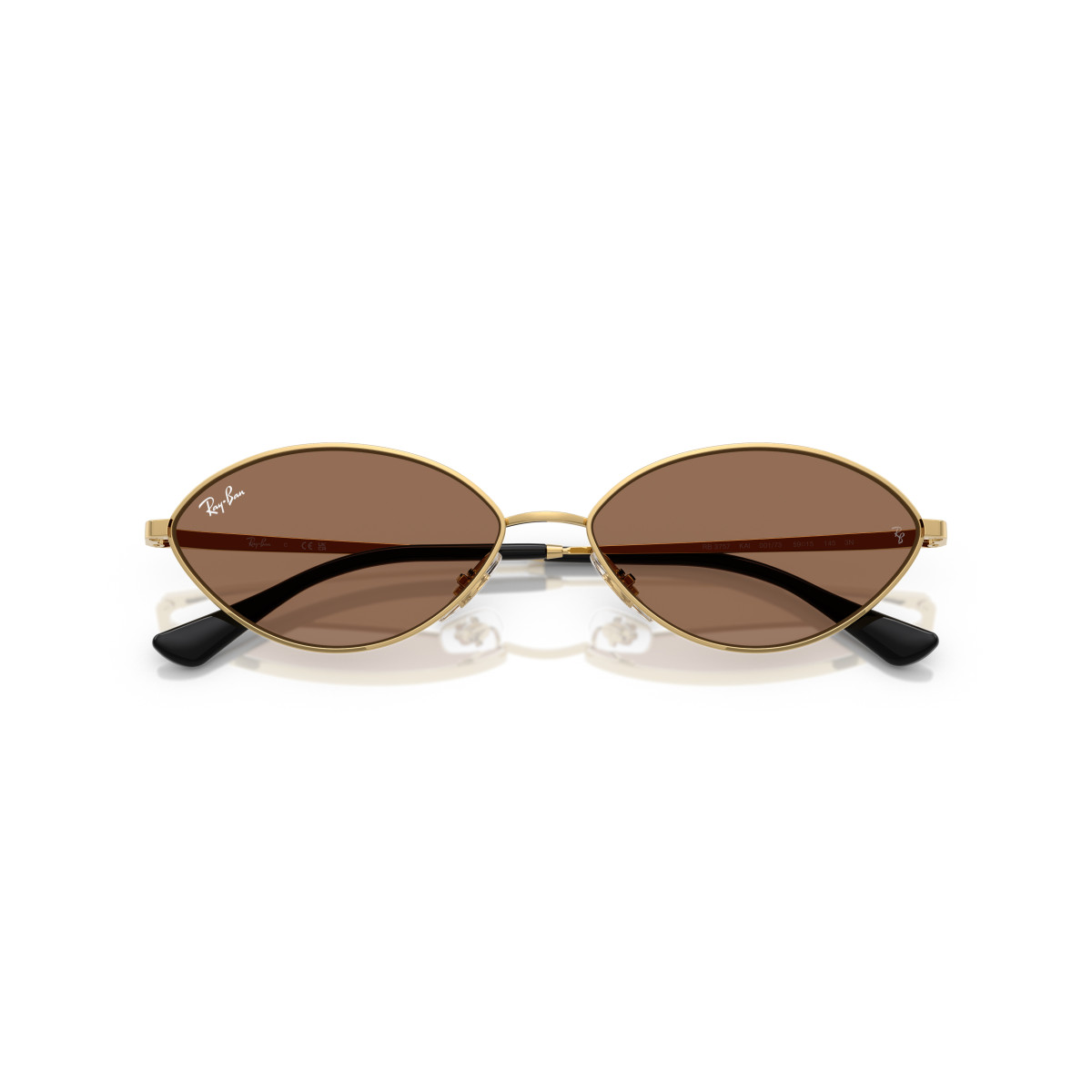Ray-Ban Kai Sunglasses | Gold - Dark Brown