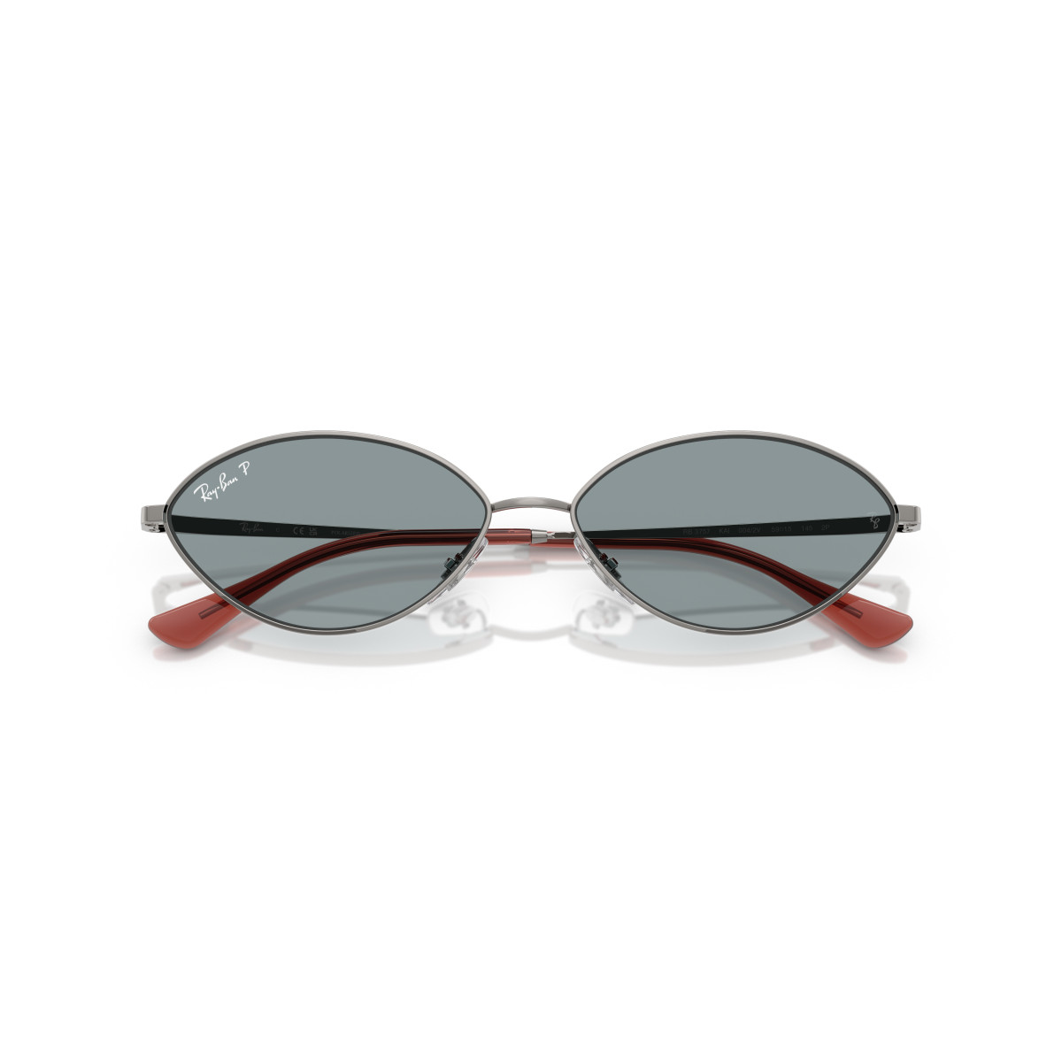 Ray-Ban Kai akiniai | Polarised | Gunmetal - Azure