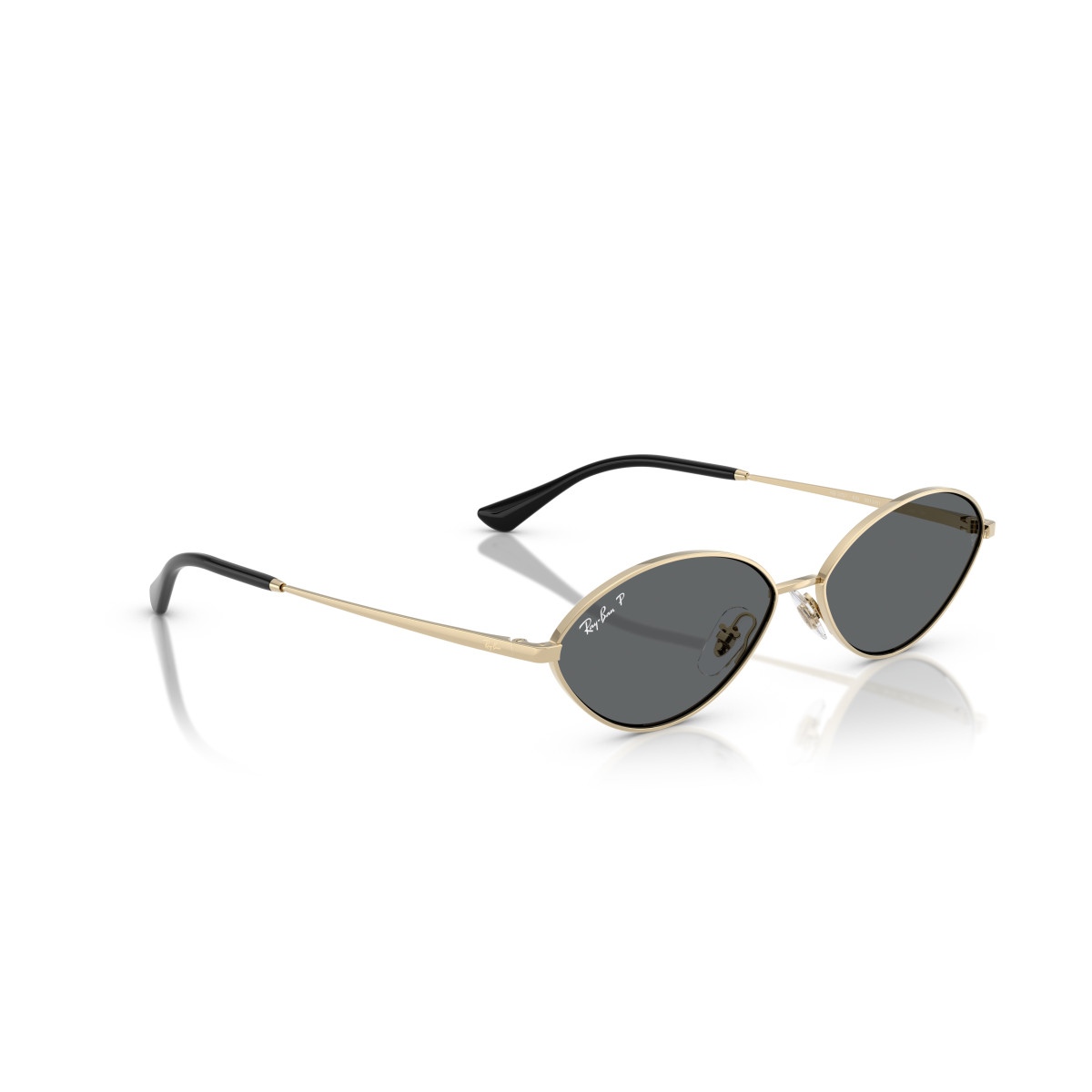 Ray-Ban Kai akiniai | Polarised | Pale Gold - Dark Grey